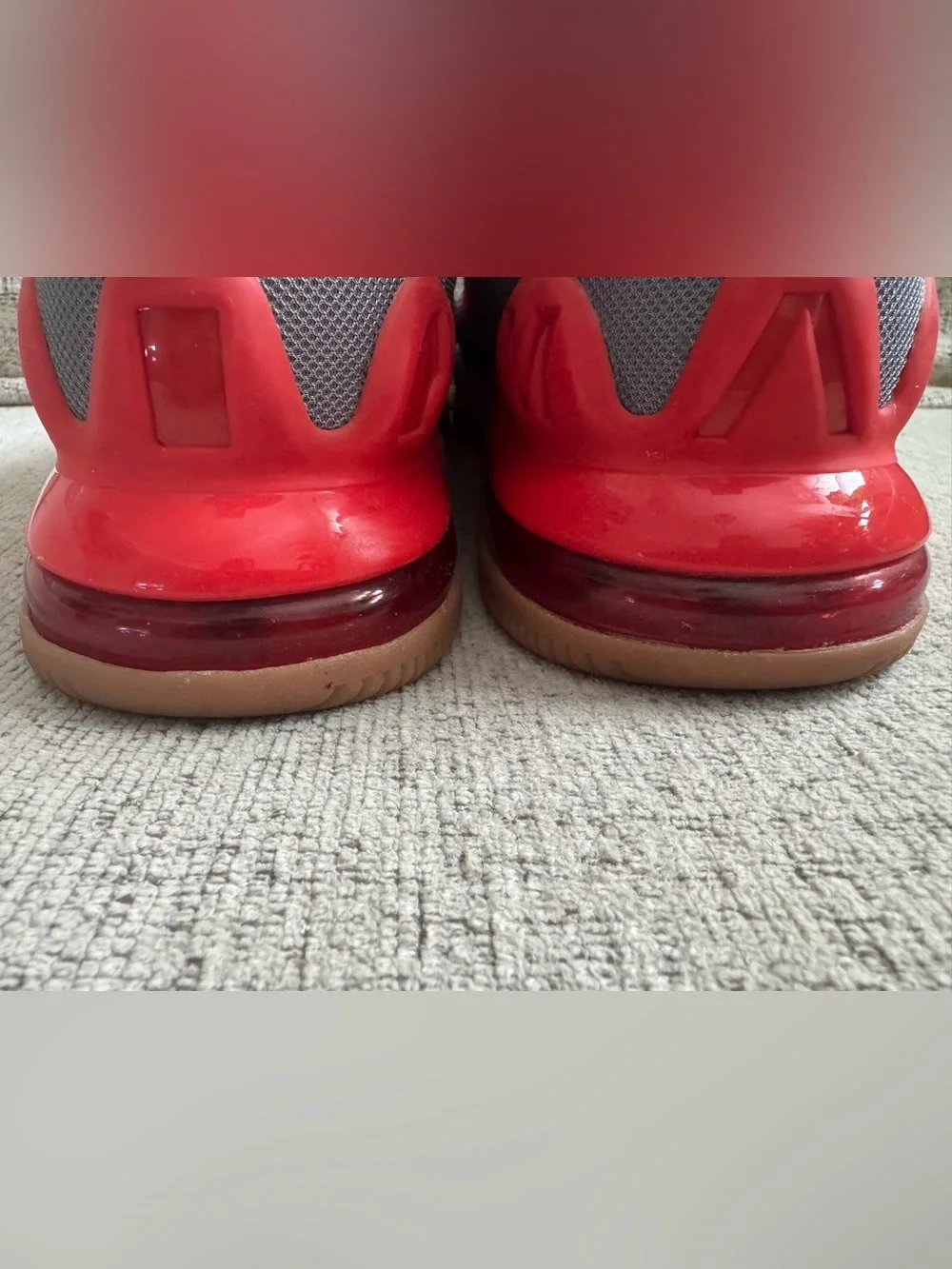 Nike Air Sneakers with Red Swoosh